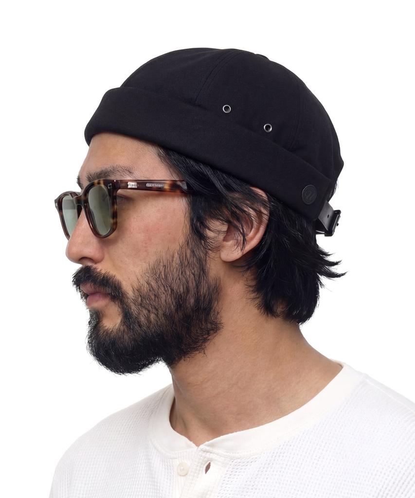 Eondeokeonteulol Vintage Cotton Brimless Cap Mold Cap / Vntg / Black