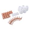 45Pcs Plasma Consumables for LG40 PT31 CUT35 CUT40 CUT50 with Cutter Torch Nozzle Shield