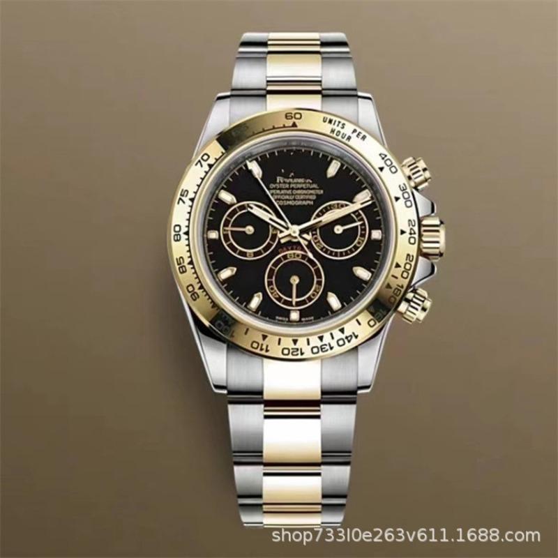 Montre Daytona Di Panda Bleu Glace Homme Montre Mécanique Entièrement Automatique Trois Compteurs Six Aiguilles Multifonctionnel Danny Road Chronographe