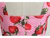 Vintage Retro Print Large Swing Skirt Suspender Dress for Women