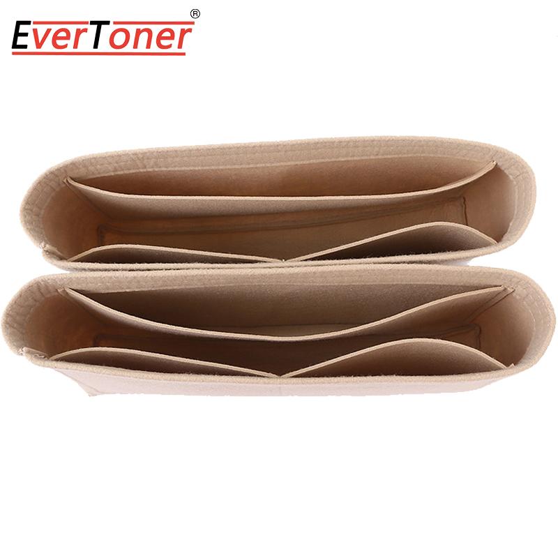 

EverToner Fits For GST Felt Cloth Insert Bag Organizer Makeup Handbag Organizer Travel Inner Purse Portable Cosmetic Bags