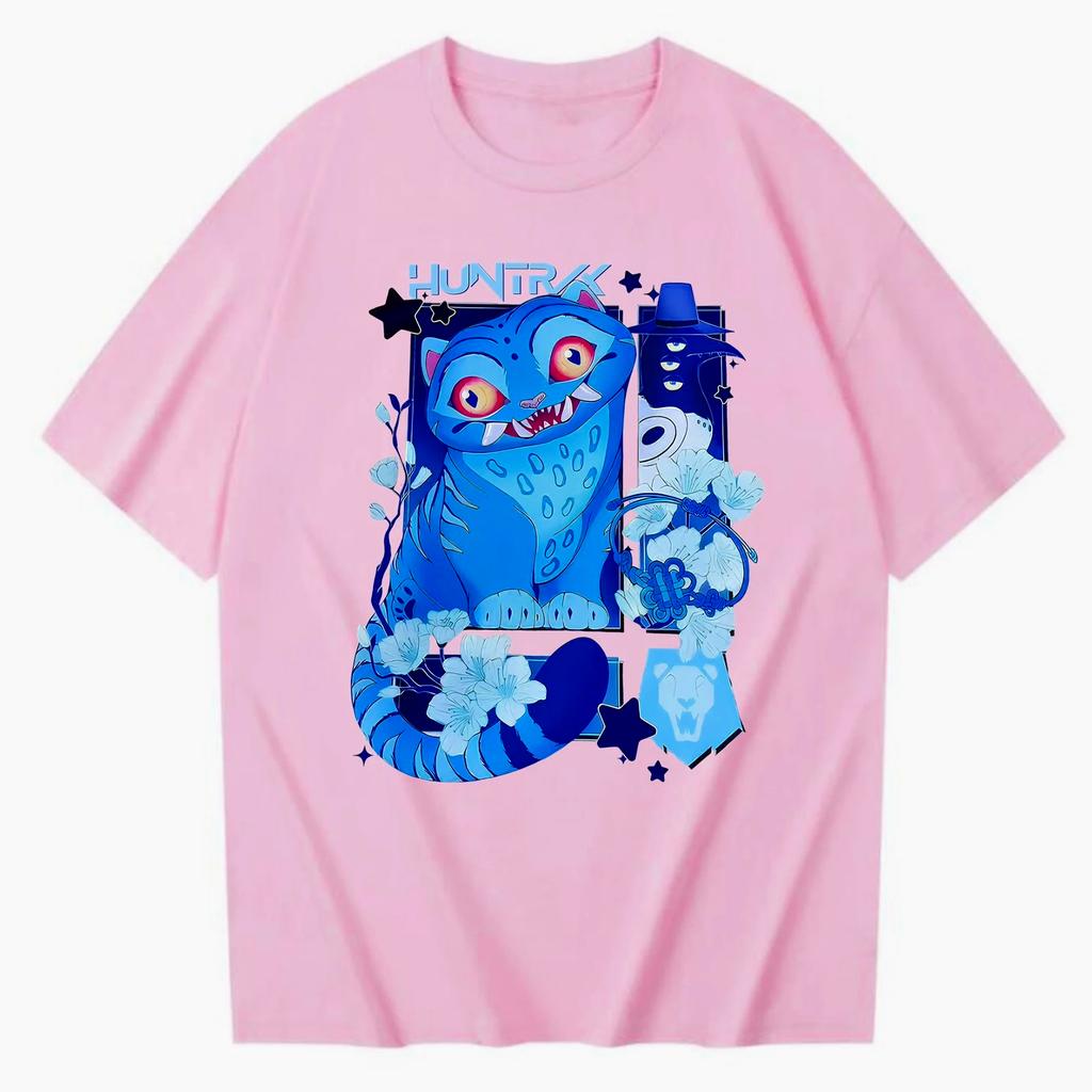 KPop Demon Hunters Derpy Tiger 2025 New Movie Harajuku O-neck Casual Shirt Gift Women Hip Hop Retro Fashion T-shirt Casual Tops