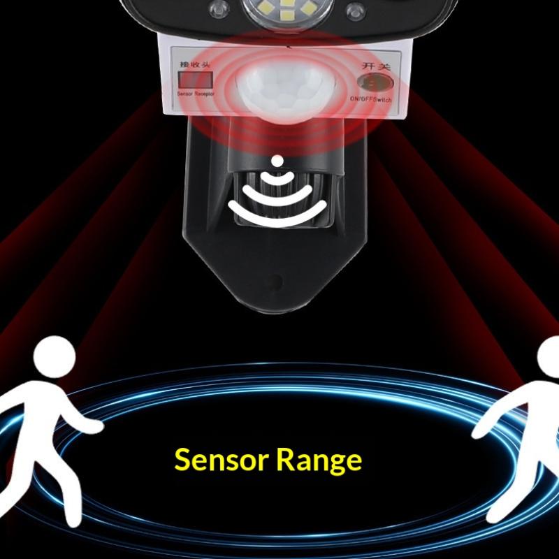 1Pc 77Led Solar Motion Sensor Led Light Outdoor Dummy Camera Wireless Security Flood Light Waterproof Lamp For Home Garden