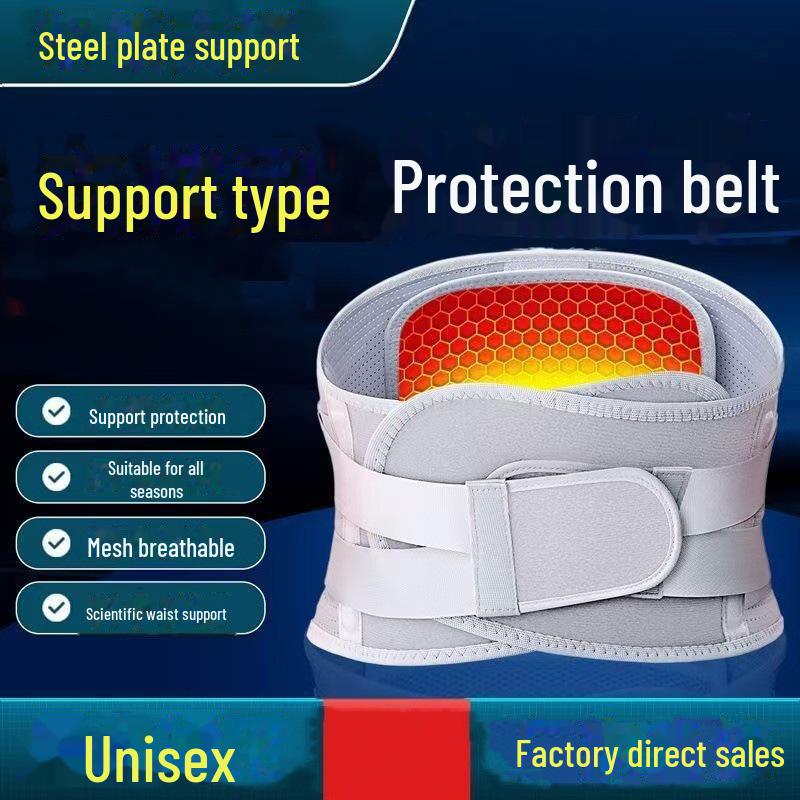 Breathable Compression Waist Belt with Self-Heating Support