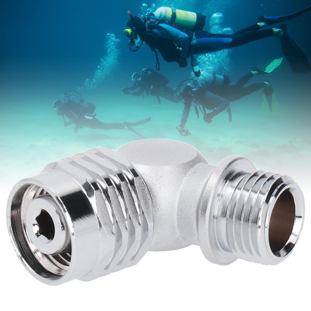 110 degrees  Diving Adapter TPR Rotation Scuba Adjusting Regulator High Strength Accessory