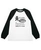 ESCAPEFROM Bear Lettering Print Long Sleeve Black