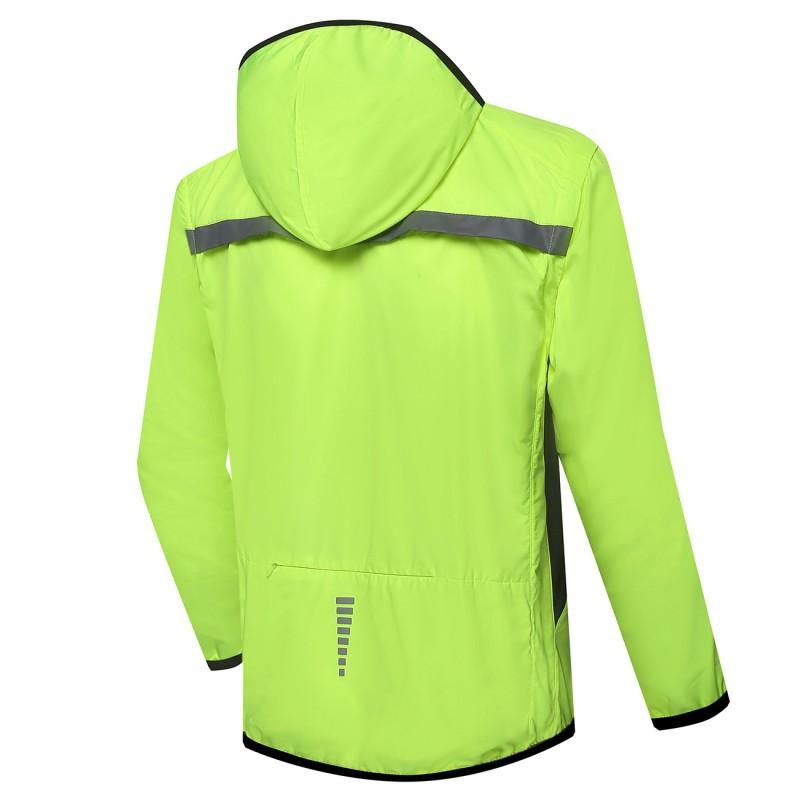 Mens Cycling Windbreaker Detachable Sleeve Windproof Rainproof Breathable Jacket 220012
