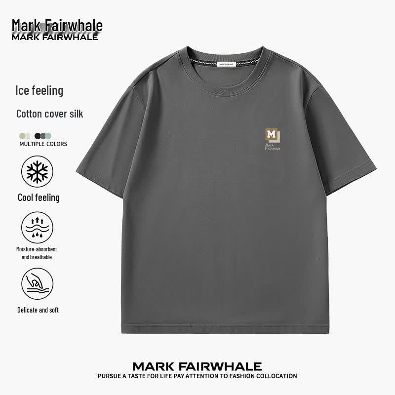 MARK FAIRWHALE Men s Ice-Feel Casual T-Shirt L