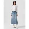 Washed Denim Long Skirt Sky Blue (164827Gpdq)