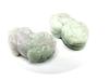 Hikyuu Pixiu Genuine Jade Jadeite Natural Stone 2 Piece Pair Ornament Feng Shui Item Money Luck [Ishigai]