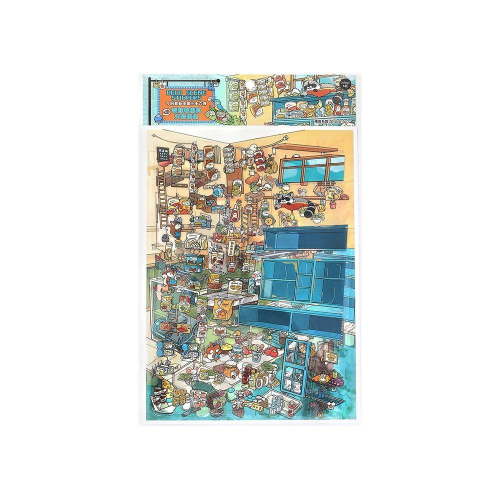 DIY 3D Landscape Sticker PET Miniature Scene Collage New Miniature Landscape Sticker  Gift
