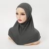 Instant Hemp Muslim Hijab Scarf Abaya Turban for Woman Islamic Women Head Wrap Ready To Wear Hijabs Pinless Neck Cover Turbans