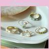 Stylish Rabbit Pearl Ring For Women Elegant Fashion Statement Adjustable Design
