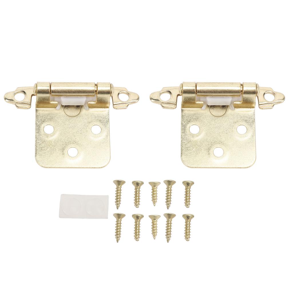 2pcs RV Cabinet Hinge 1/2in Overlay Self Closing Cabinet Door Hinge Hardware Steel for RV Boat Bathroom Kitchen
