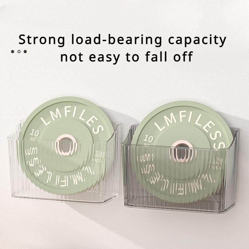 Organizer Bins Wall Mounted Floating Shelves Fridge Organizer Stackable Clear Plastic Storage Bins for Kitchen, Bathroom