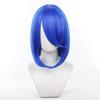 Eileen Cosplay Medium Blue Wig, Fluffy Hair, 40cm, Universal Cosplay Wig, Unisex, Heat Resistant, Event Wig with Net