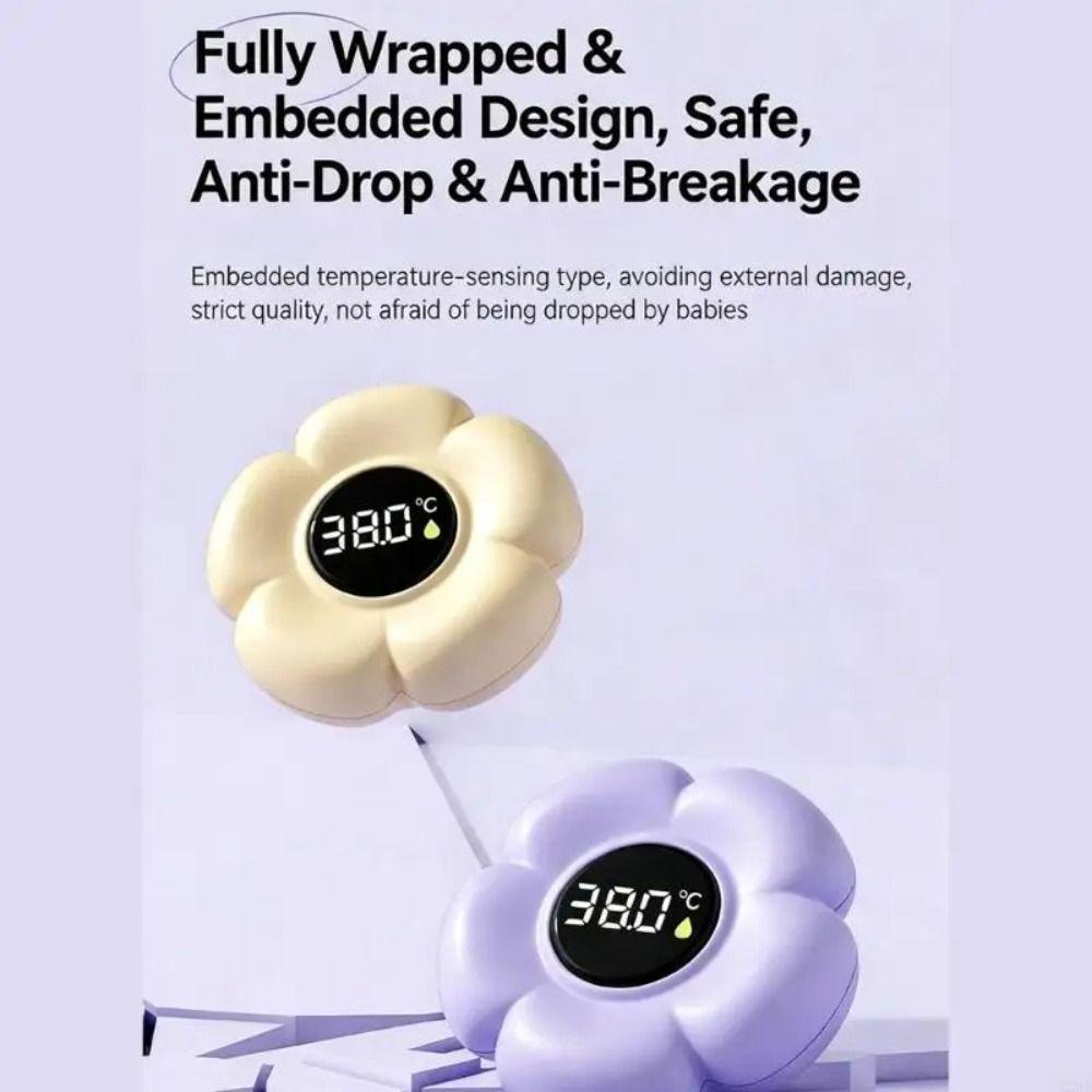 Flower Shaped Digital Water Temperature Meter Waterproof Infant Bath Floating Toy  Bathtub Use