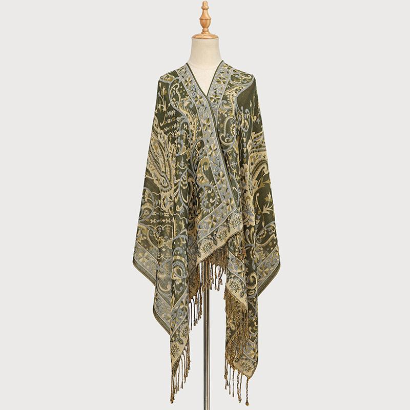 Scialle Pashmina di Lusso Invernale in Cashmere Avvolgente da Donna Sciarpe Calde Autunnali Design Stampa Foulard Femminile Stole Sciarpa di Cotone