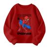 Boys and girls round neck plus velvet pullover printed top sweatshirt