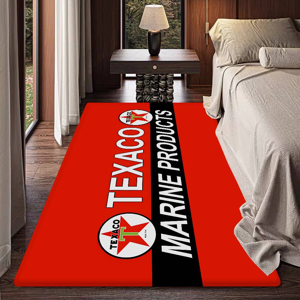 Vintage Texaco Sign Entrance Door Mat Washable Non-Slip Living Room Sofa Chairs Area Mat Kitchen Welcome Doormat