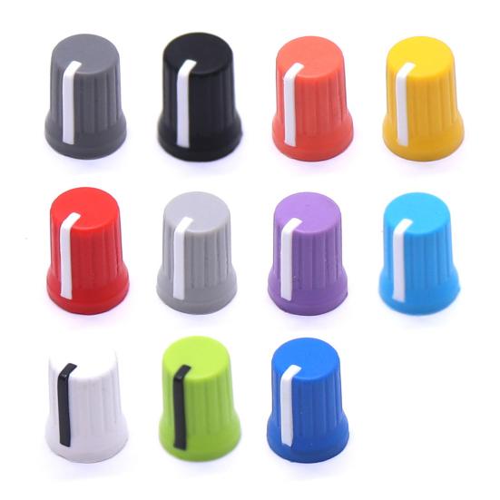 5 Stücke Universal EQ Drehknopf Ersatz Verschleißfest Mini Größe Einfache Installation Equalizer Potentiometer Fader Knöpfe