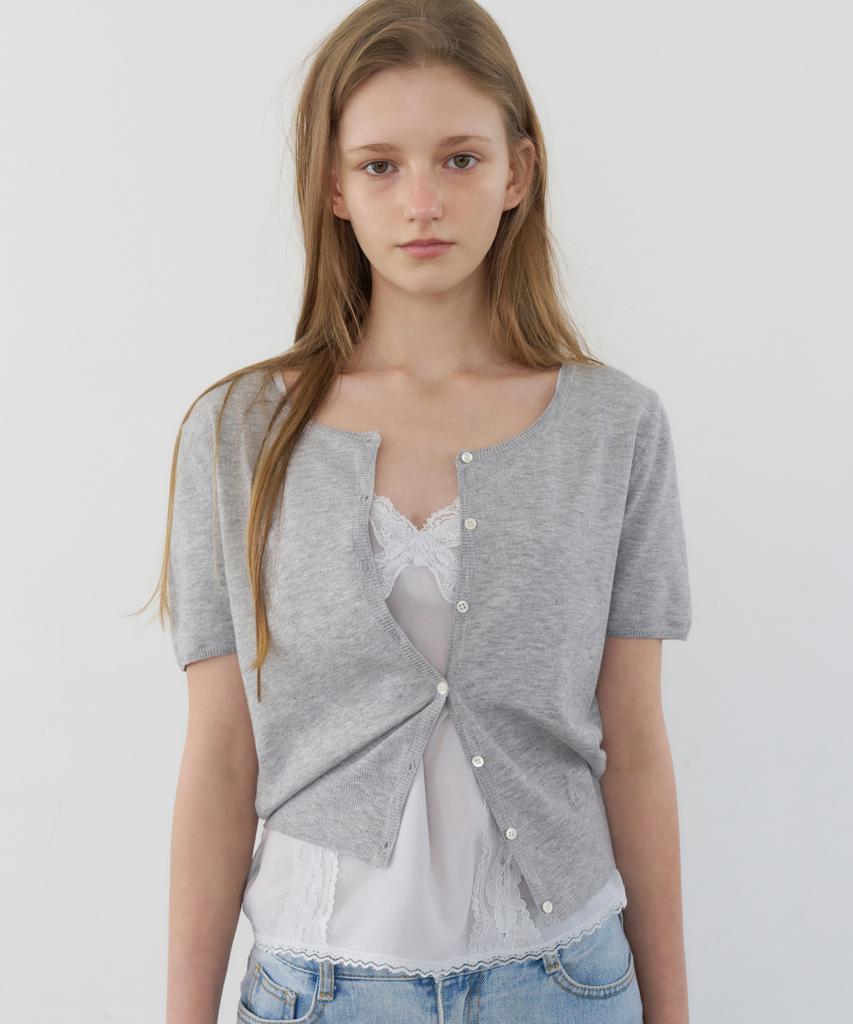 LETTERA Soft Blossom Knit Cardigan