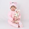 Handmade 20 Inch Soft Vinyl Silicone Reborn Baby Doll With Fair Skin Tone