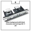 For Wszj8 A4L A5 A6L Q3 Q5 Quattro Front Grille Badge & Rear Trunk Emblem High-End Style Decoration Exterior Upgrade Accessories