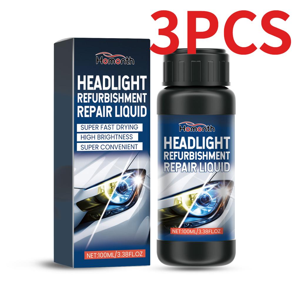 Tekutina na opravu světlometů automobilu Inovativní lešticí prostředek na opravu světlometů, čistič, restaurátor, okamžitě odstraňuje oxidační nečistoty a závoj