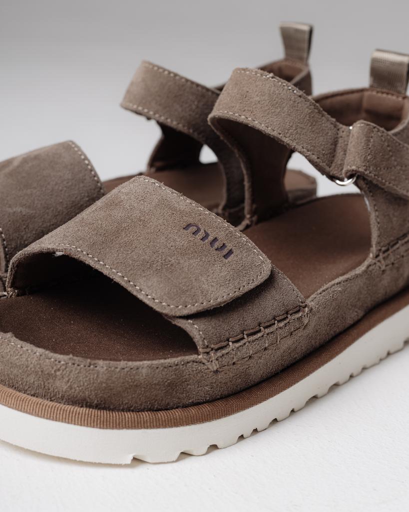 Prima d'Arte Platform Sandals 1580 36 Mink Suede