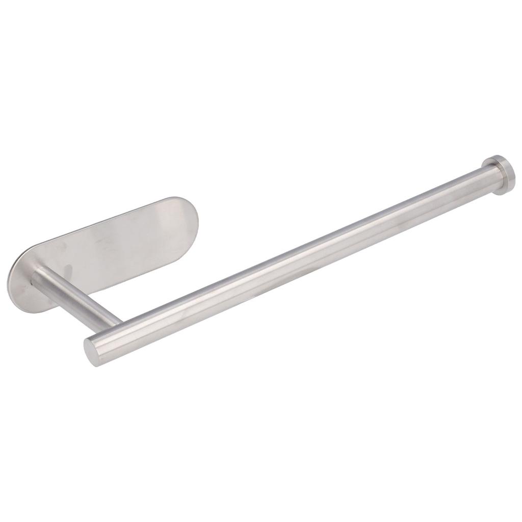 34cm Toilet Paper Holder Large Self Adhesive Wall Mounted Stainless Steel Tissue Stand for Bathroom Kitchen