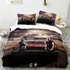 TV Drama Popular Fast & Furious Bedding Set Single/Twin/Queen Size Duvet Cover 3D Print Soft Bed Sheet Set Adult Bedroom Decor