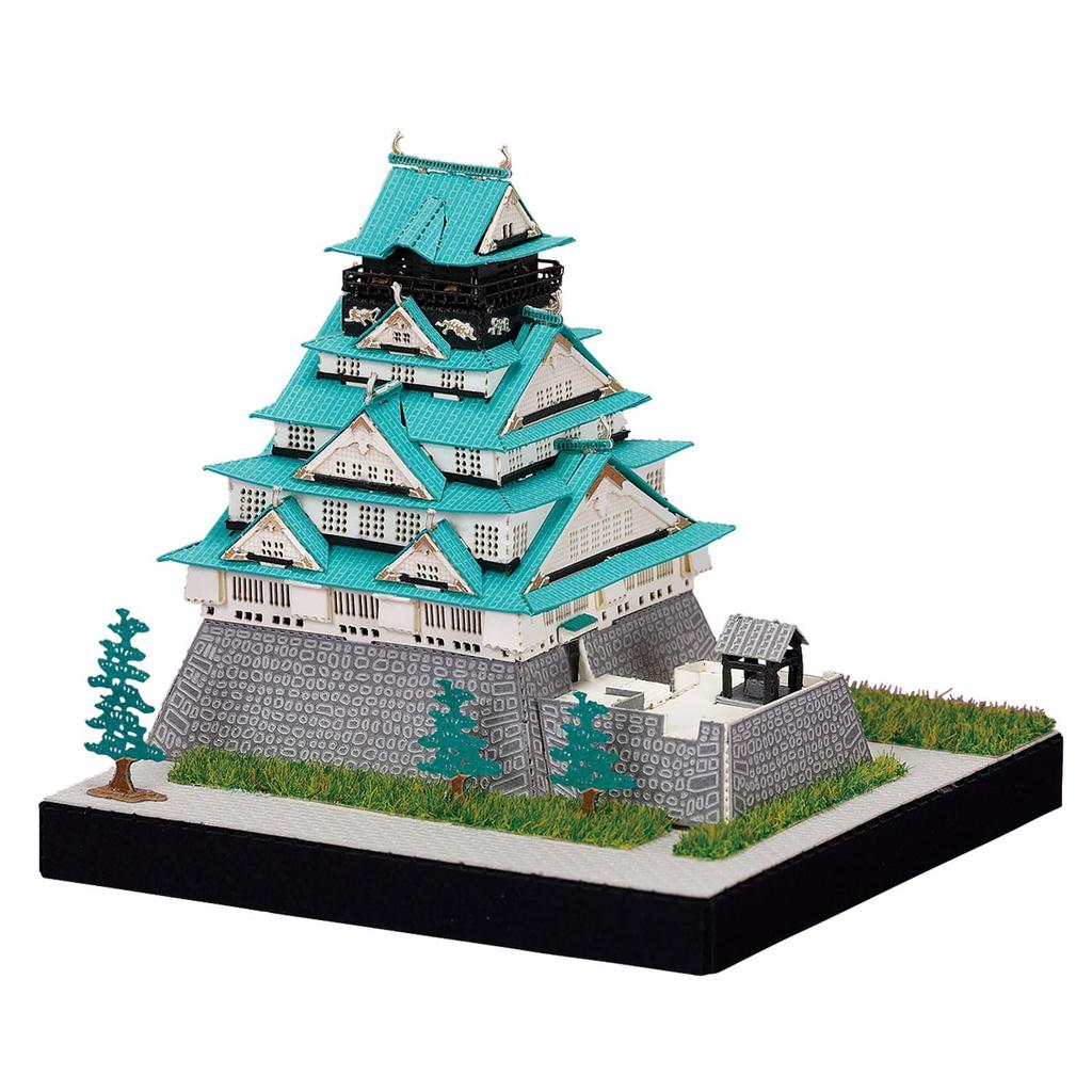 Kawada Paper Nano 360 Osaka Castle (7x12x7cm) for Ages 12 and Up, Paper Craft Kit, Miniature Kit, Interior Design, PS-08