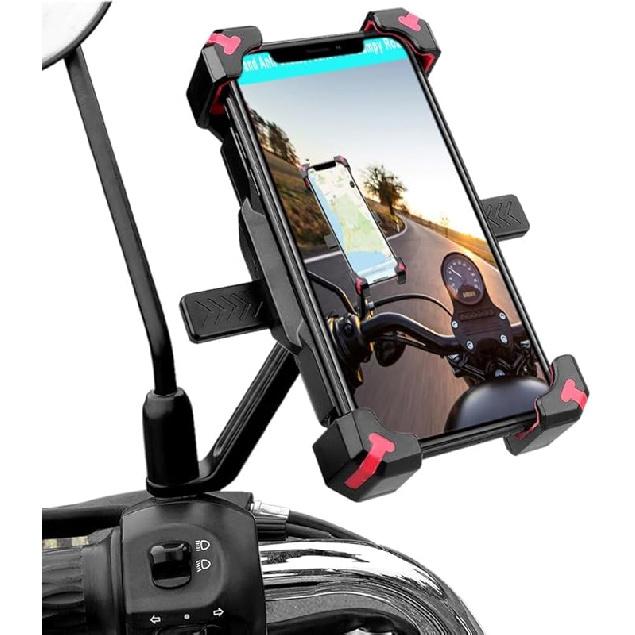 2025 Upgraded Bike Phone Mount, Easy Tall And Quick Release Bicycle - Motorcycle Handlebar Phone Mount Holder, Bike Phone Holder For IPhone And More
