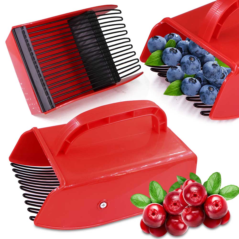1pcs Handheld Portable Berry Blueberry Pickers Metal Comb Rakes Picking Collection Fruit Collecting Scoop Farm Orchard Harvester