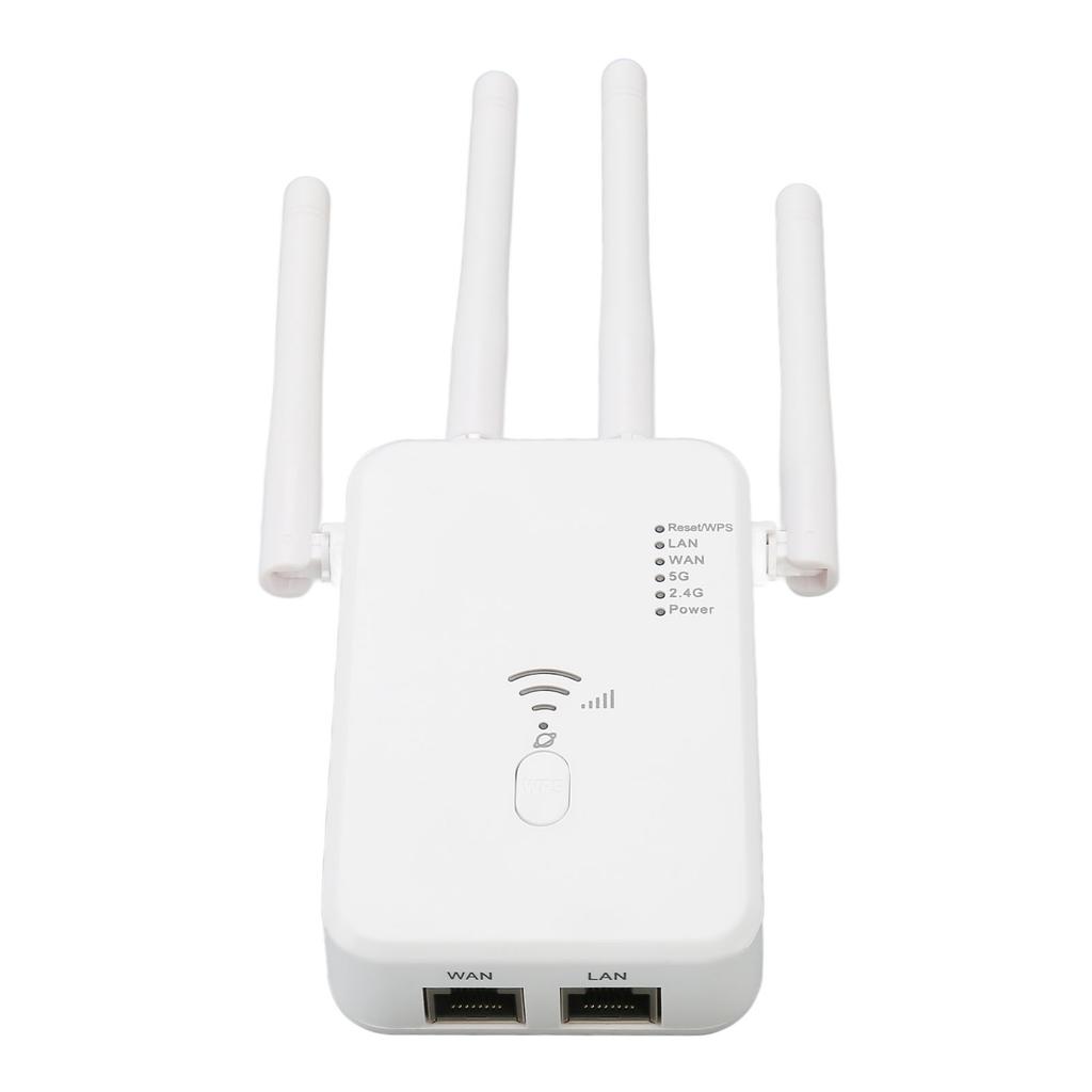 WiFi Extender Professional 1200Mbps Gigabit High Power 5G Dual Band Internet Booster for Home Office