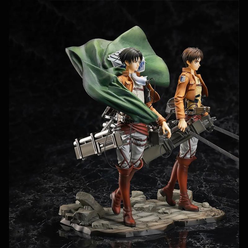 26CM Anime Statue Attack on Titan Standing PVC Figure Levi Collection Model Toy Gifts
