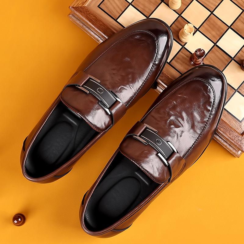 

Европейская станция Мужские Новые Маленькие Кожаные Туфли Кеды Универсальные Кожаные Туфли Лефу Черные Коричневые Деловые Кожаные Туфли 44 коричневый