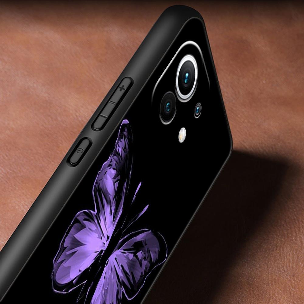 Etui na telefon dla Xiaomi Poco X4 X3 NFC F3 F4 M3 M4 Mi Note 12T 10 11 Ultra 11T 13 Pro 10T 12 Lite 9T 5G Miękkie etui motyl