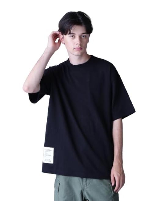 AVIREX BASIC HEAVYWEIGHT S/S T-SHIRT men s XL 010 black 783-3934014