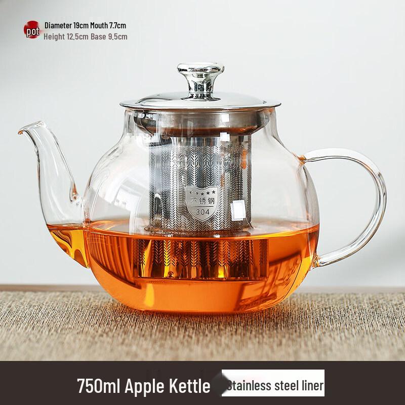ZISIZ High Borosilicate Glass Teapot
