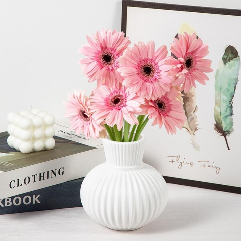 Plastic Flower Vase for Flowers Desk Accessorie Interior Accessories Table Decoration and Accessories Room Decoration