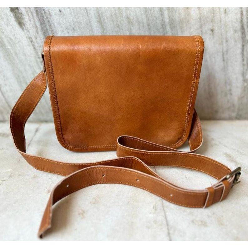 Pravá prémiová kůže Klopová crossbody unisex messenger taška.