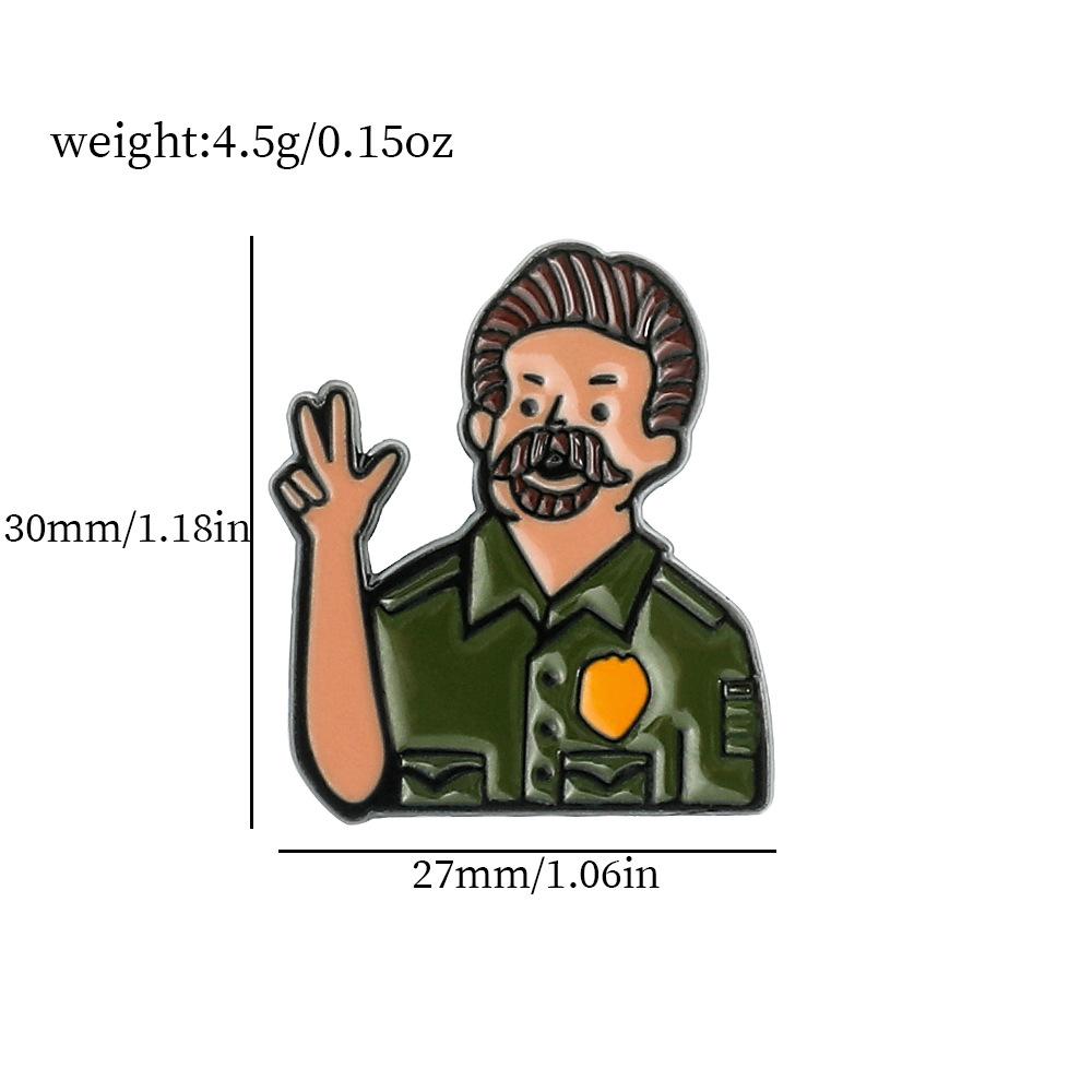 34 Odcinek Metalowa Odznaka Stranger Things Film Przygodowy Fantasy Postacie Filmowe i Telewizyjne Akcesoria Broszka ze Stopu Pin