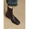 Huge Good-looking Medium Heel Thin Boots Women's Head Martin Boots Thick-soled Chelsea Boots Small Short Boots