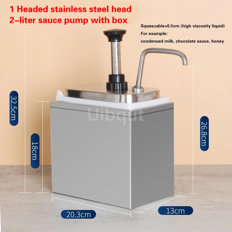 Condiment Pump Dispenser Syrup Fructose Squeeze Bottle Hand Pressed Plastic Sugar Press Sauce Pump Squeeze Milk Tea Shop Bottle