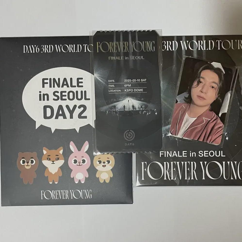 (unopened) Day6 Forever Young Concert Day 2 Day 1 Admission Gift Photocard 