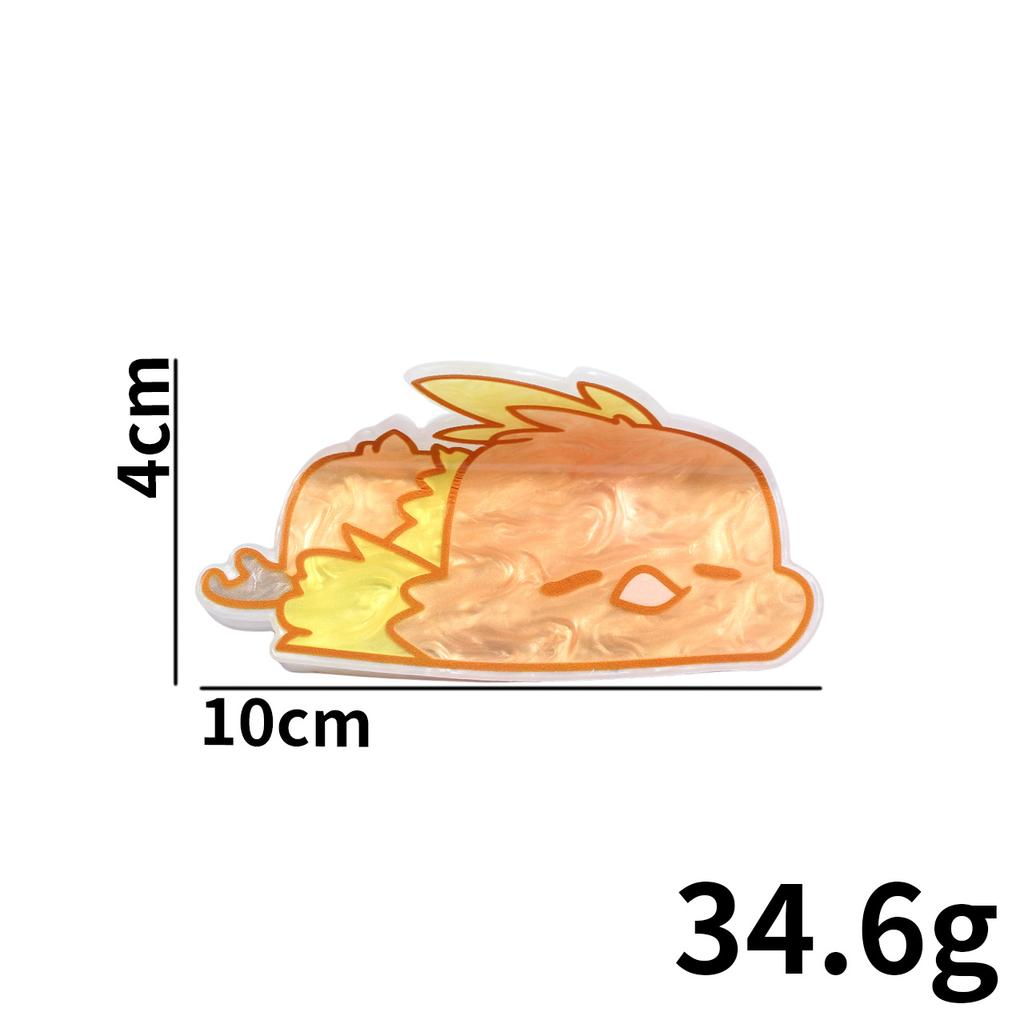 1pc Pokemon Fire Fox Hair Claw Clip - Decorative Hair Accessories Practical Daily Use Hairpins for Styling And Bun Making