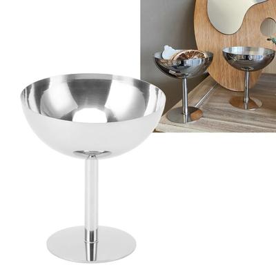 304 Stainless Steel Ice Cream Cup With Stem, 240ml