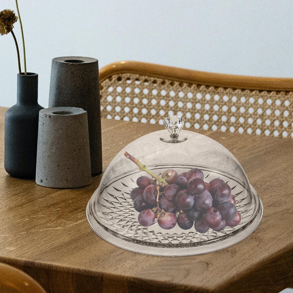 Transparent Cover Cake Pan Dessert Tray Clear Stand Food Cheese Snack The Pet for Party Cupcake Holder